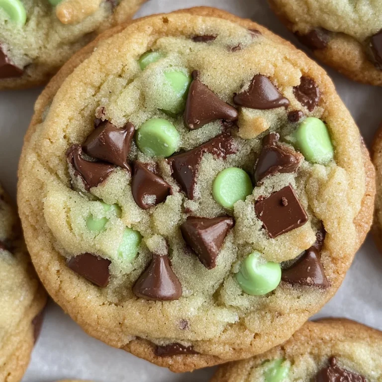 Mint Chocolate Chip Cookies