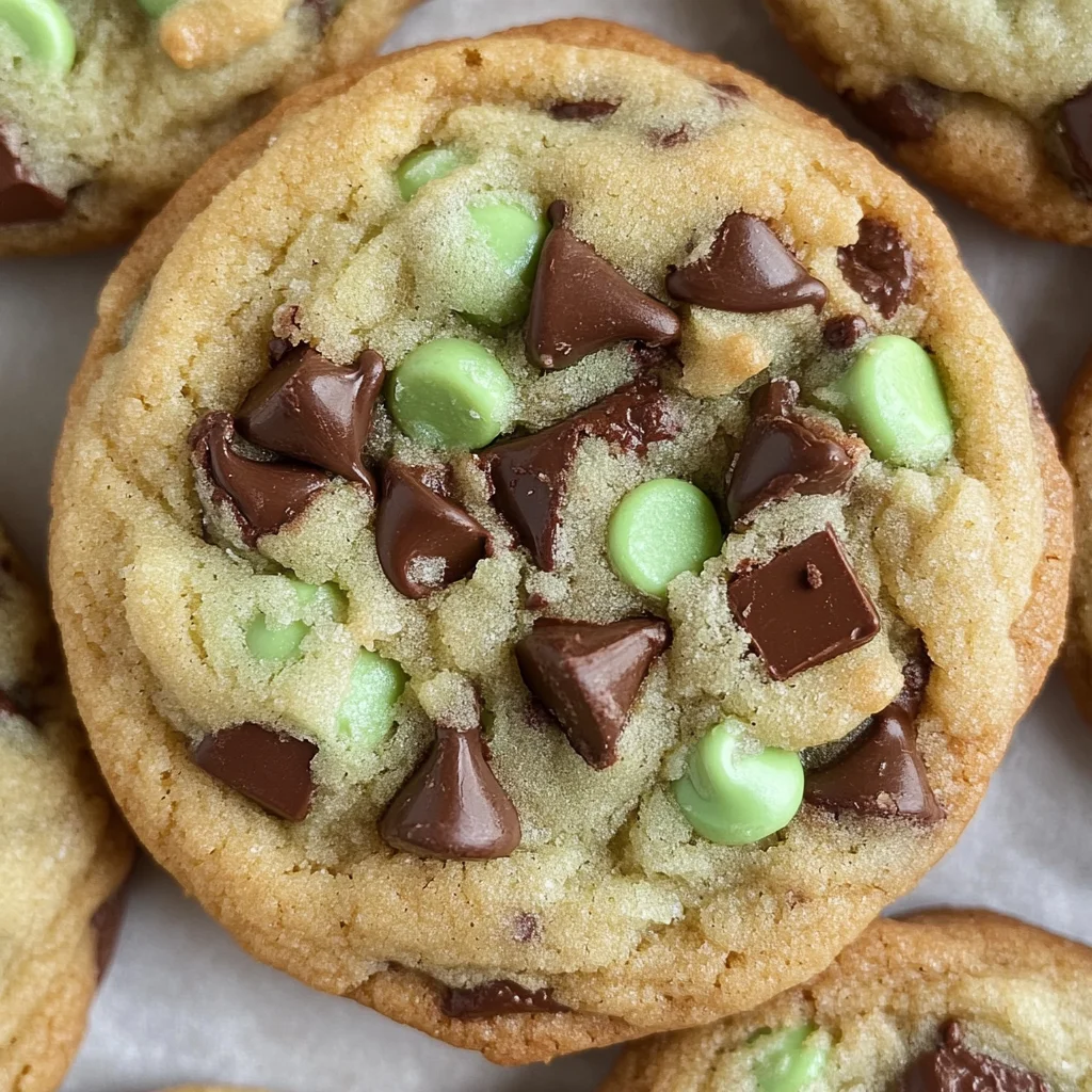 Mint Chocolate Chip Cookies