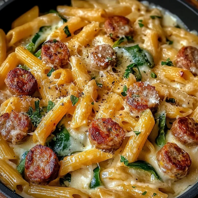 One Pot Creamy Cajun Sausage Pasta (30-Minutes)