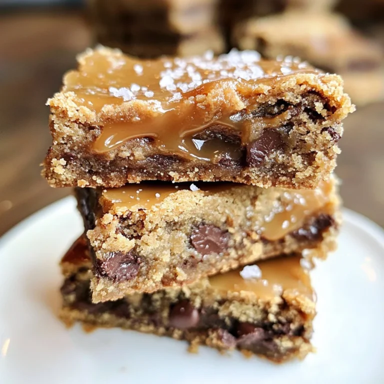 Salted Caramel Chocolate Chip Cookie Bars