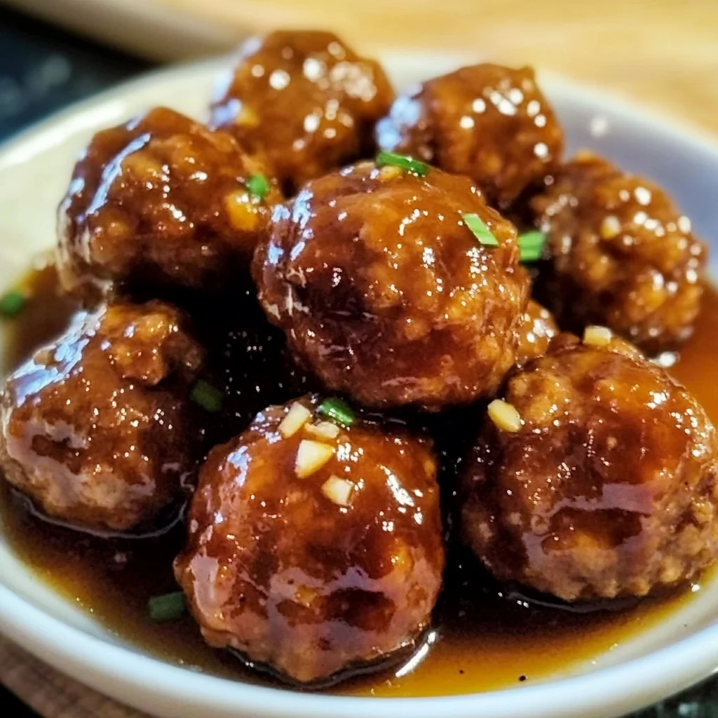 Slow Cooker Honey Garlic Meatballs