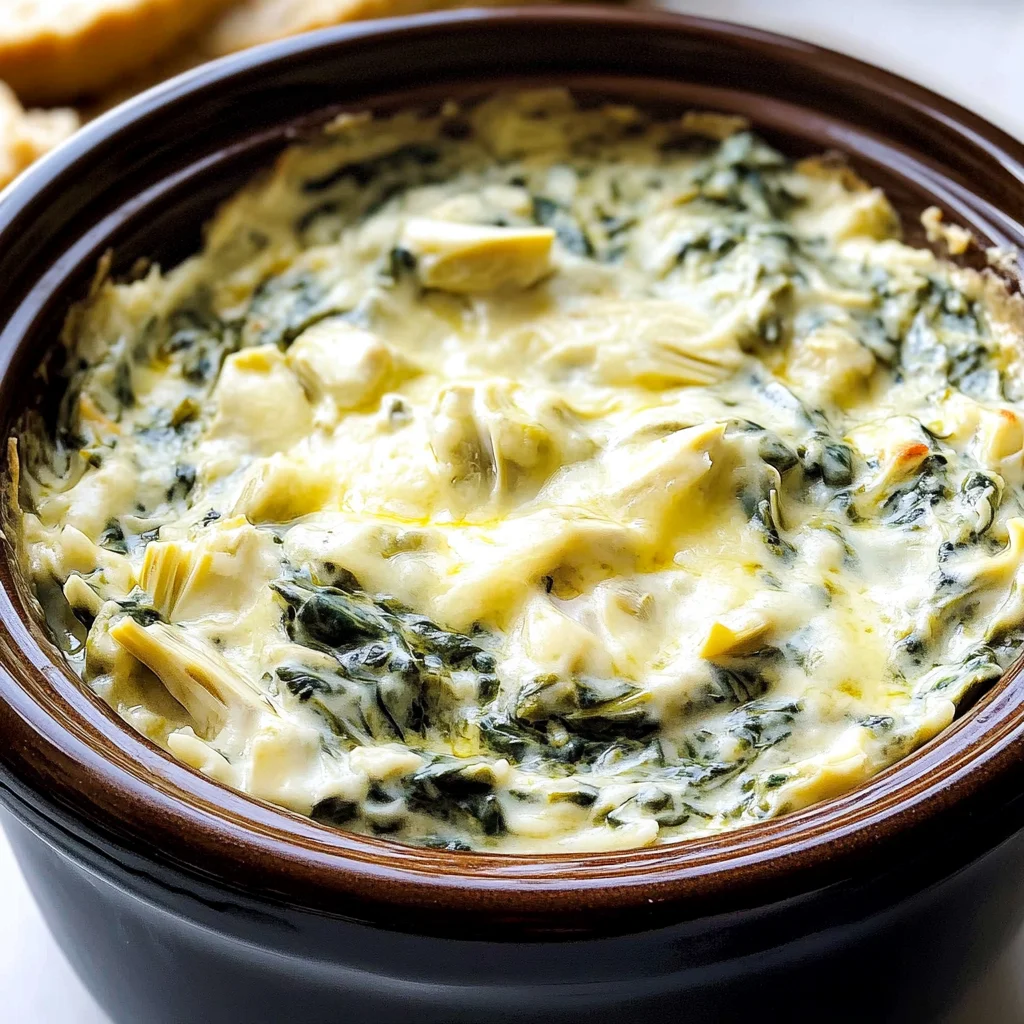 Slow Cooker Spinach Artichoke Dip