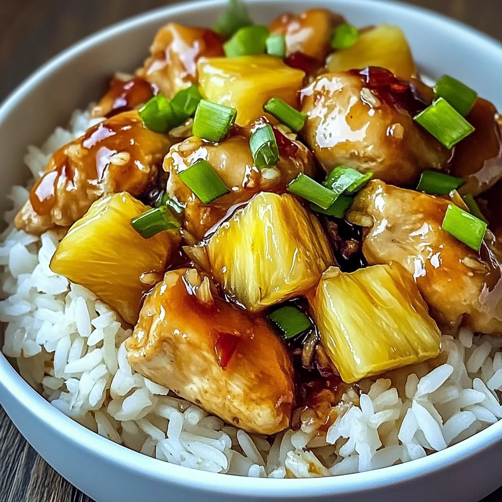 Sweet and Savory Pineapple Chicken and Rice