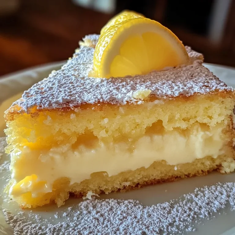 The Best Lemon Custard Cake