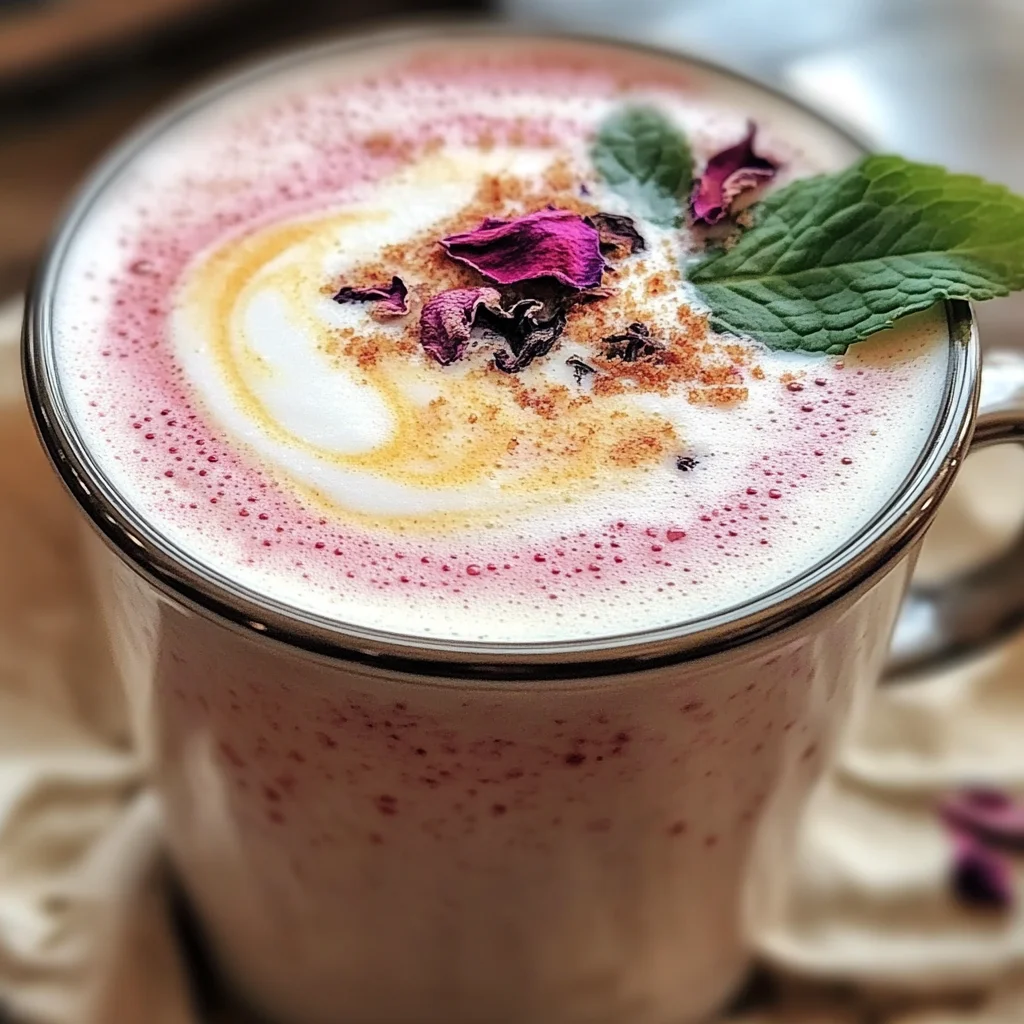 Vanilla Rose Tea Latte