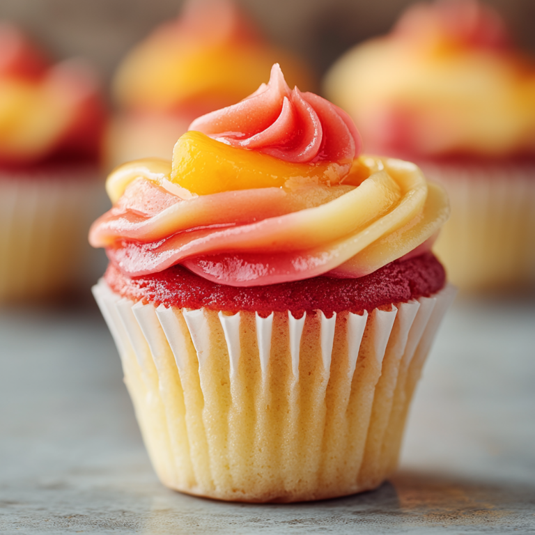 Mango Strawberry Sunset Cupcakes: A Delightful Recipe!
