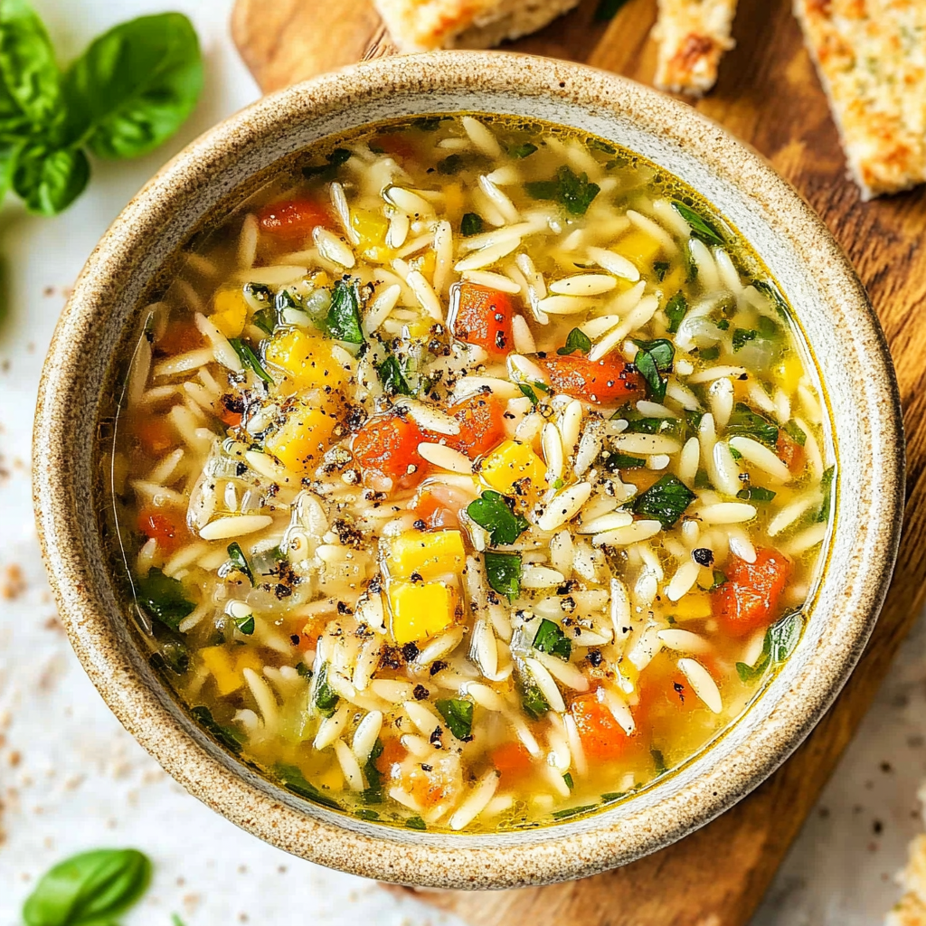 Mediterranean Orzo Soup