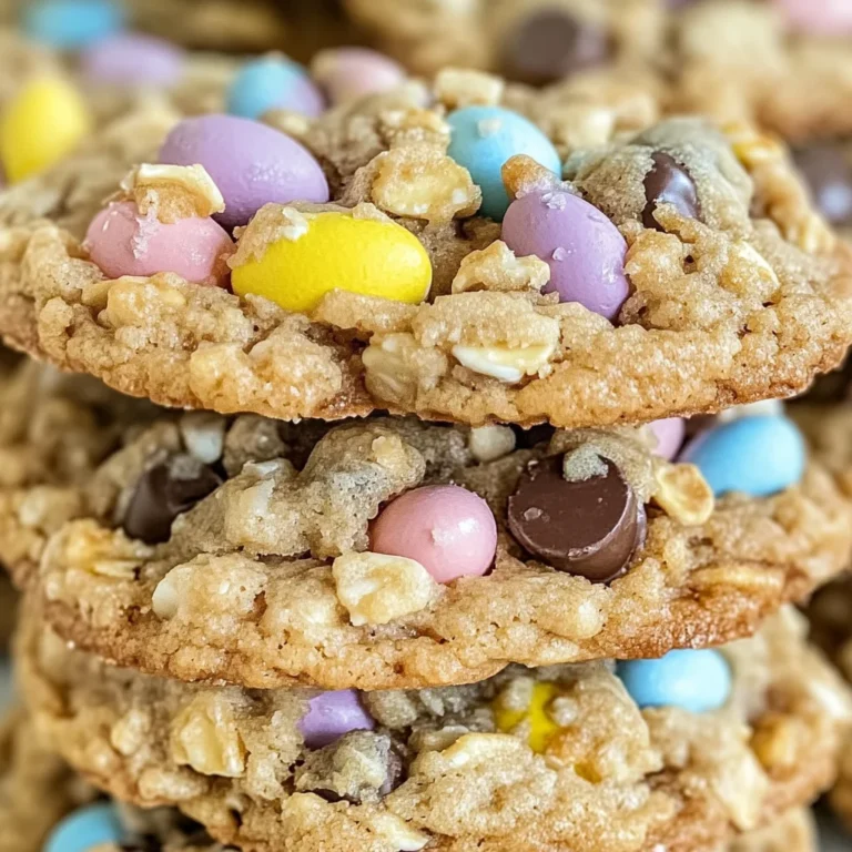 Chewy Cadbury Egg Oatmeal Chocolate Chip Easter Cookies Delight
