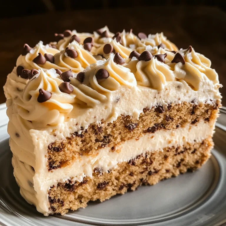 Chocolate Chip Cookie Cake Recipe with Buttercream Frosting