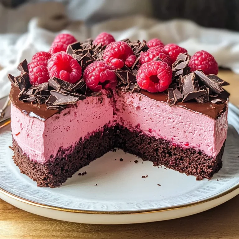 Chocolate Raspberry Mousse Cake Recipe