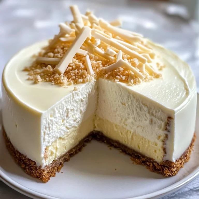 Creamy White Chocolate Cheesecake