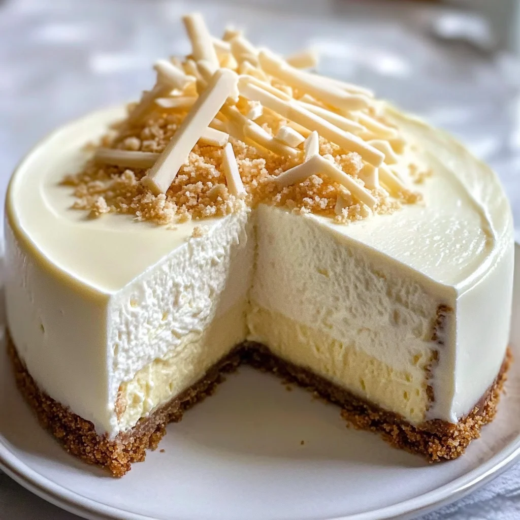 Creamy White Chocolate Cheesecake