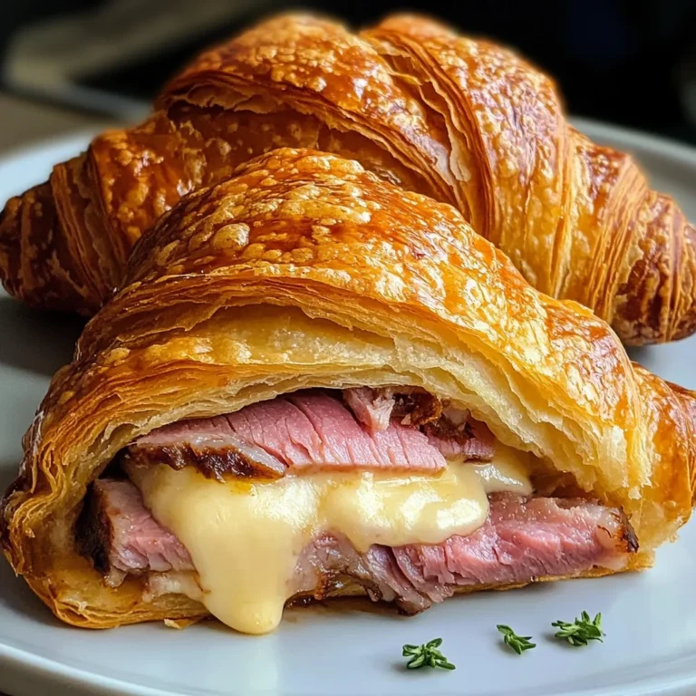 Crispy Air Fryer Beef chicken ham & Cheese Croissants Treat