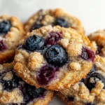 Crumbl Copycat Blueberry Muffin Cookies
