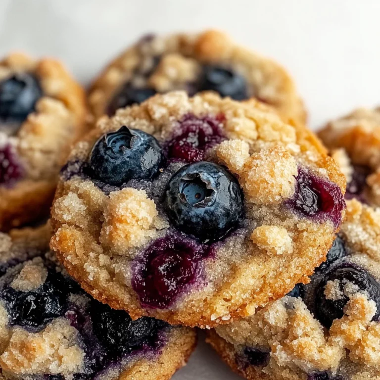 Crumbl Copycat Blueberry Muffin Cookies
