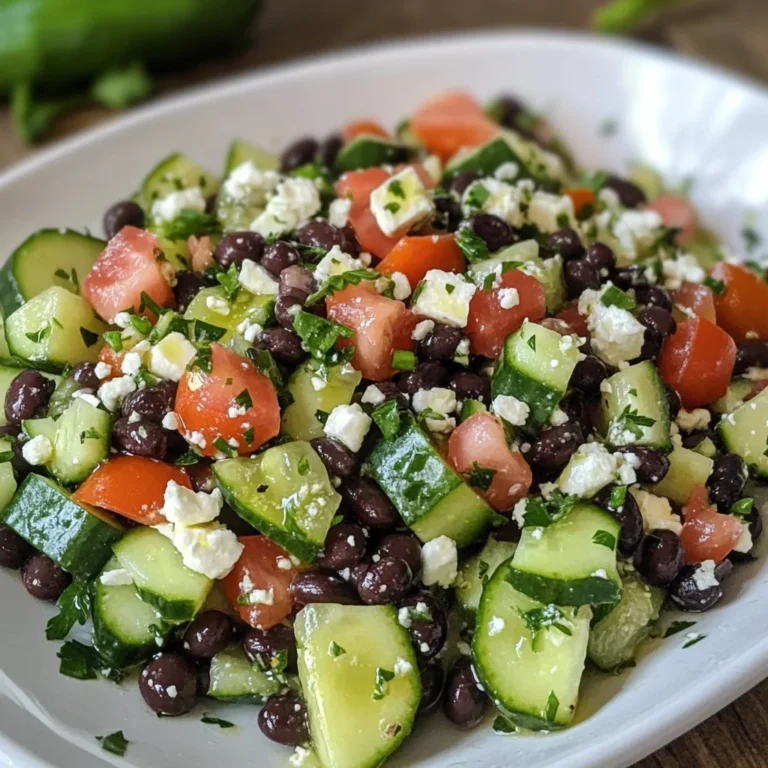 Cucumber Black Bean Salad