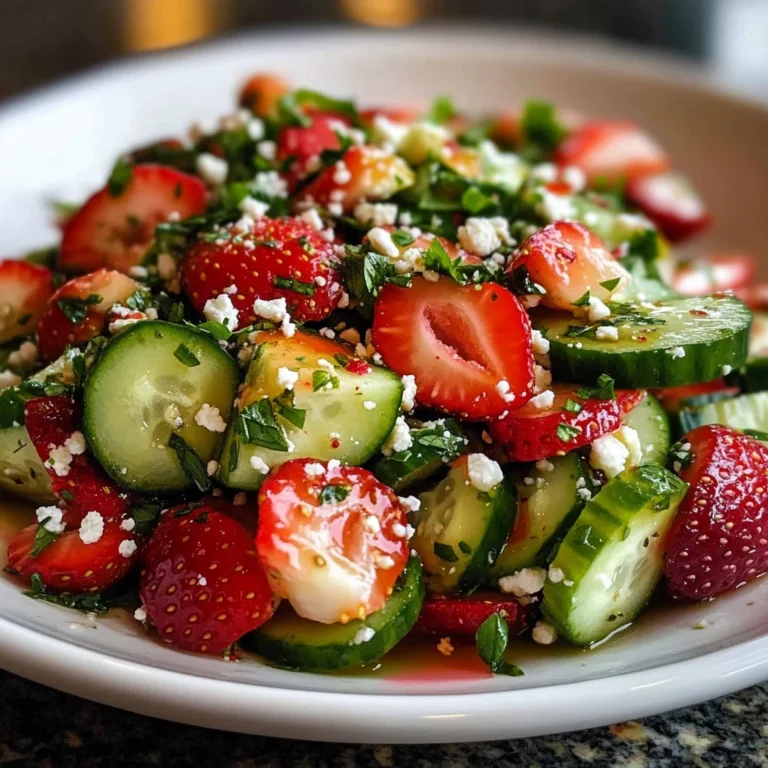 Cucumber Strawberry Salad