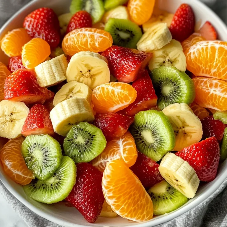 Delicious Easter Fruit Salad with Peach Pie Filling