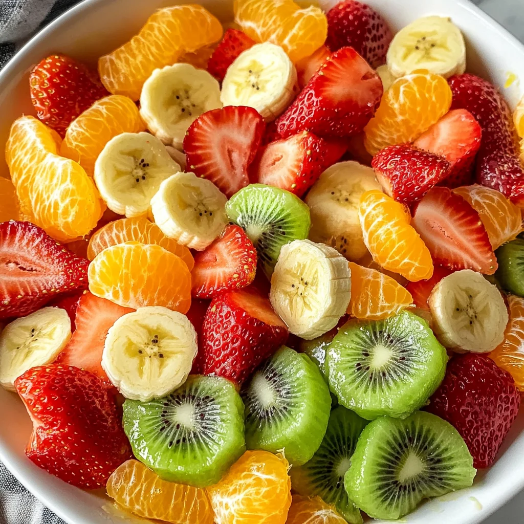 Delicious Easter Fruit Salad with Peach Pie Filling