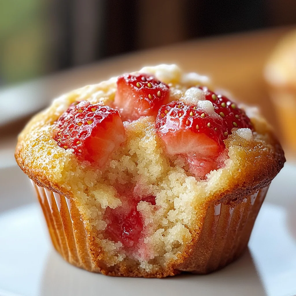 Delightful Fresh Strawberry Muffins