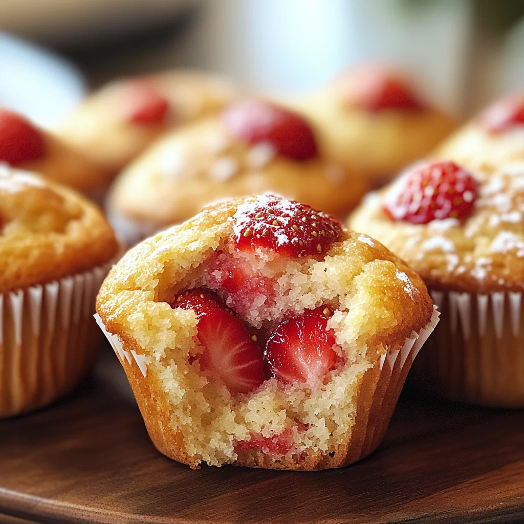 Delightful Fresh Strawberry Muffins