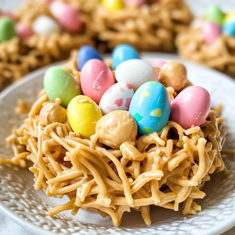 Easter Egg Peanut Butter Haystacks