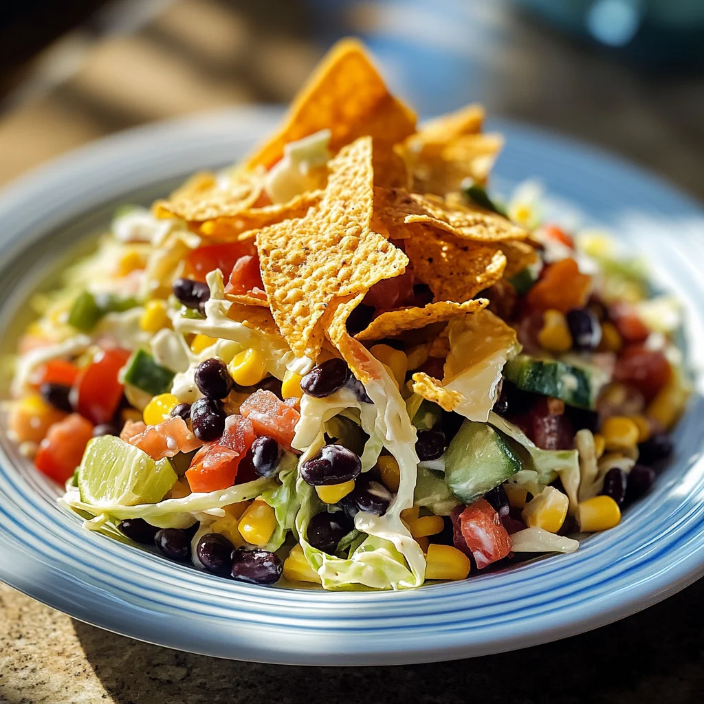 Easy Cowboy Cabbage Salad Recipe (with Creamy Chipotle Lime Dressing)