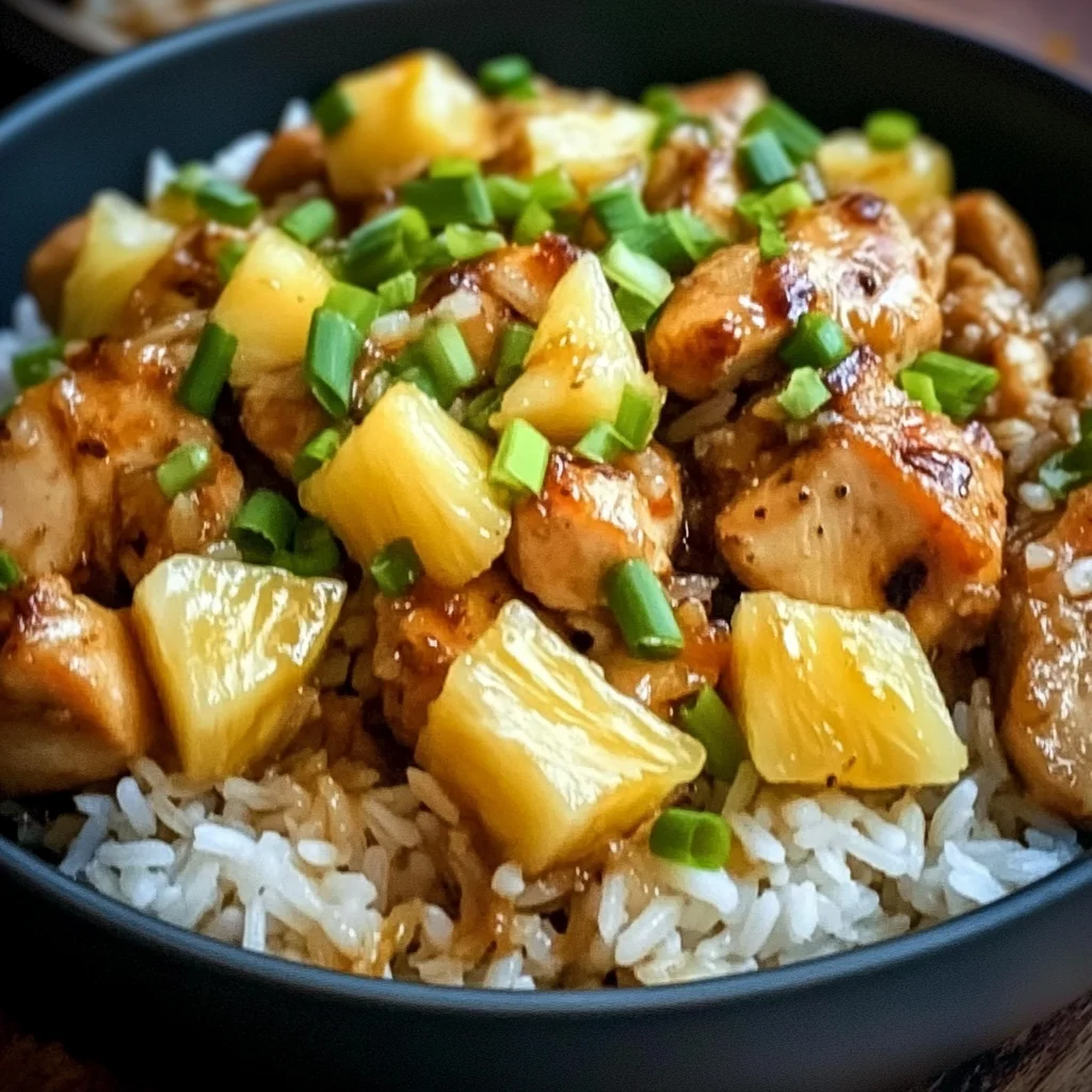 Easy Pineapple Chicken and Rice