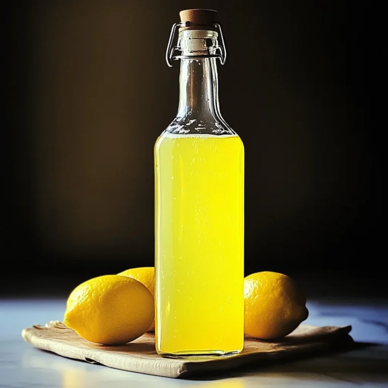 Homemade Limoncello: Authentic Italian Lemon Liqueur Recipe