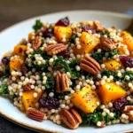 Honey Autumn Pearl Couscous Salad - Homefoodkitchen