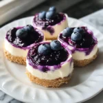 Juicy Mini Lemon Blueberry Cheesecakes