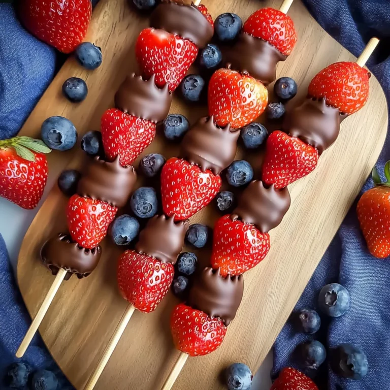Quick Valentine and Day Fruit Skewers