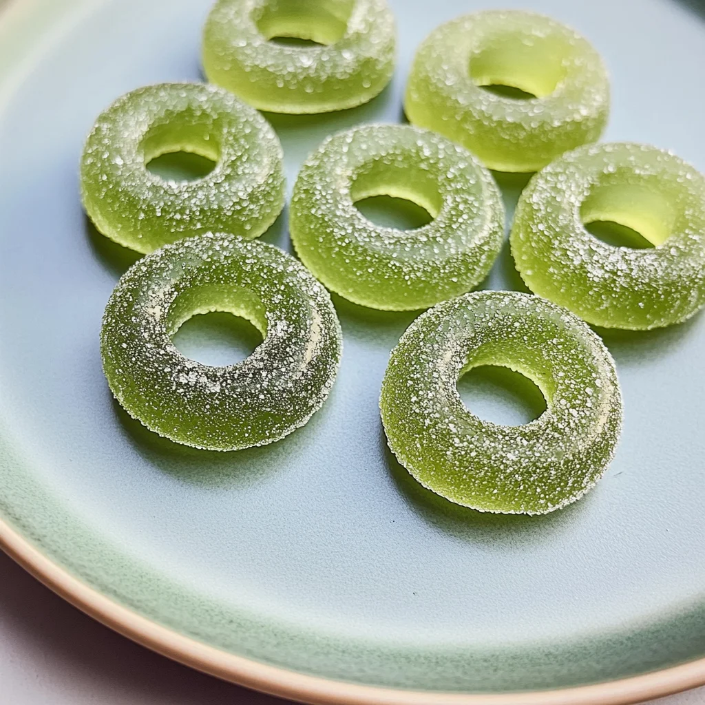 Sour Apple Ring Gummies (food dye free)