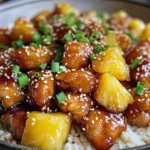 Sticky Teriyaki Pineapple Chicken