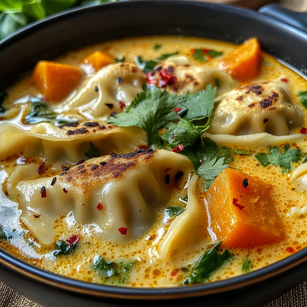 Thai Potsticker Coconut Soup