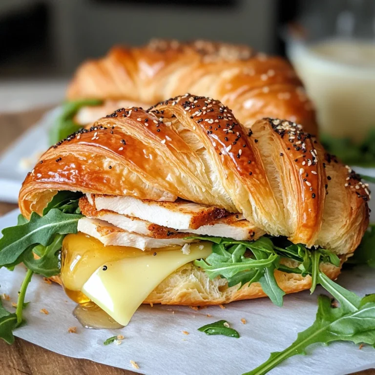 Turkey and Havarti Croissant Sandwich
