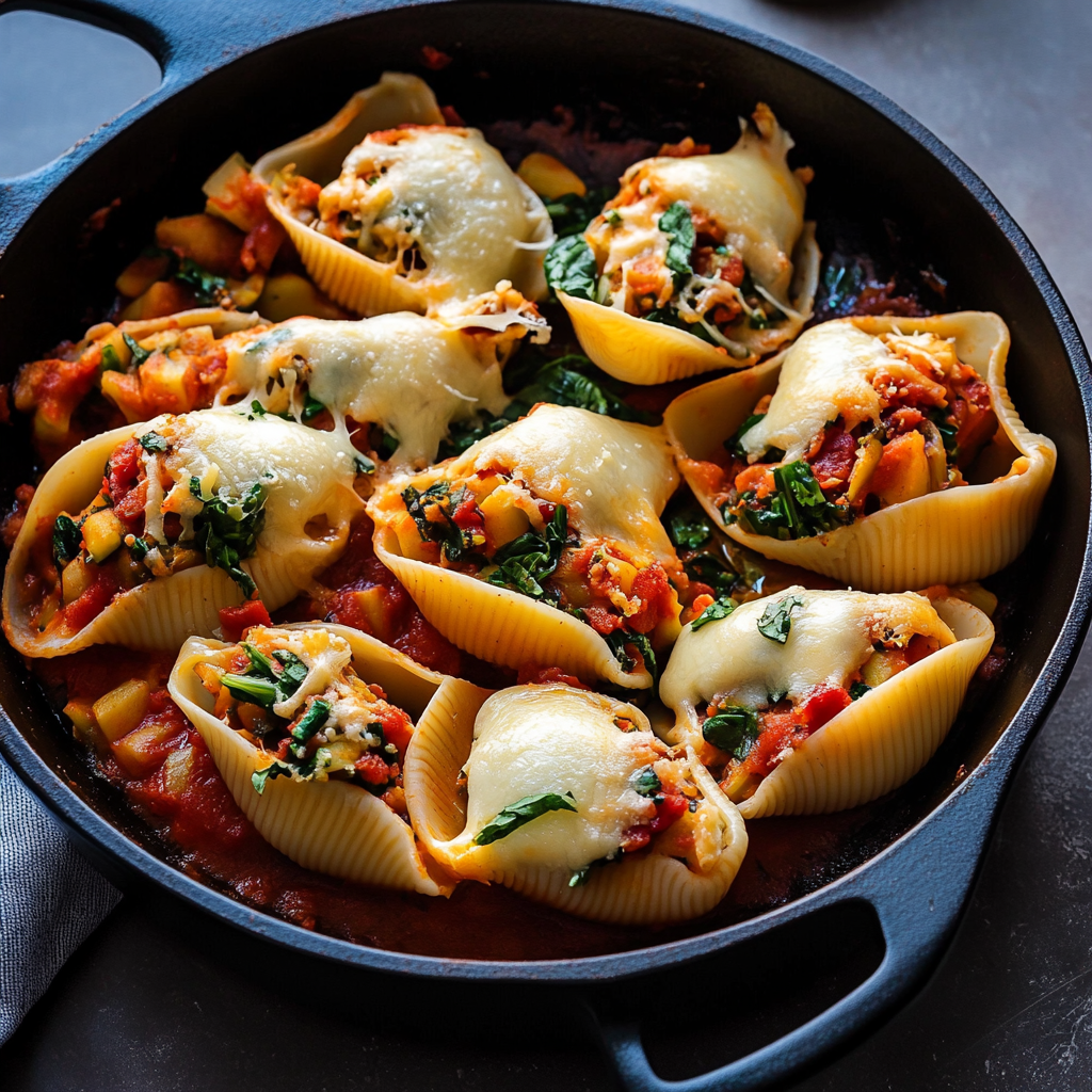 Sunday Veggie Stuffed Shells