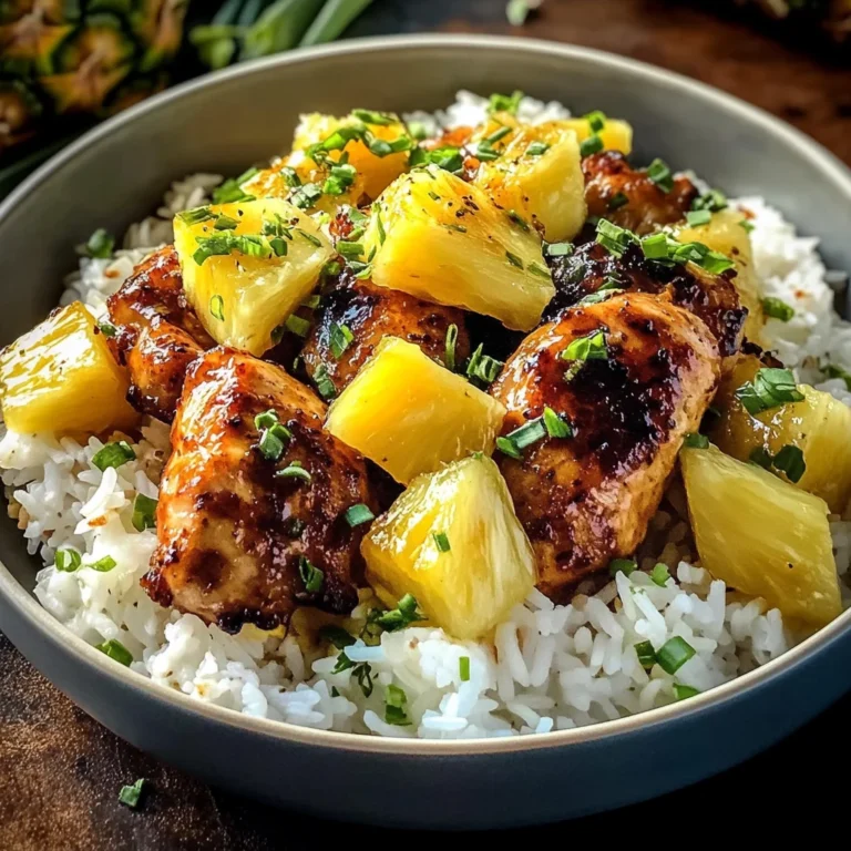 30 Minute Pineapple Chicken with Coconut Rice