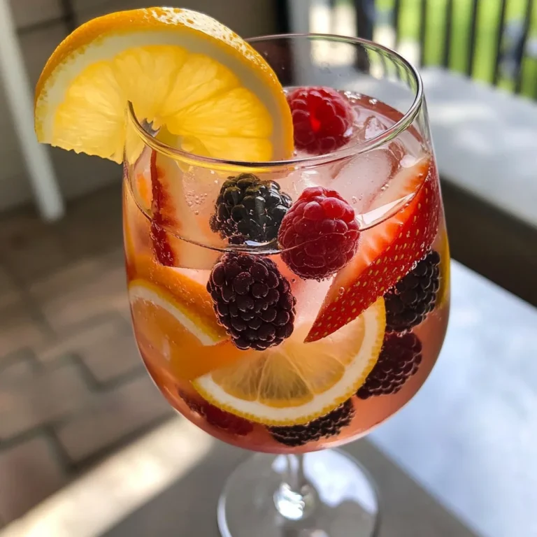 Berry Rosé Sangria Cocktail Recipe