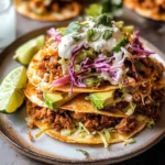 Cool Ranch Chicken Tostadadillas with Honey Lime Crema