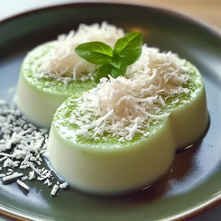 Delightfully Creamy Pandan Coconut Panna Cotta to Swoon Over