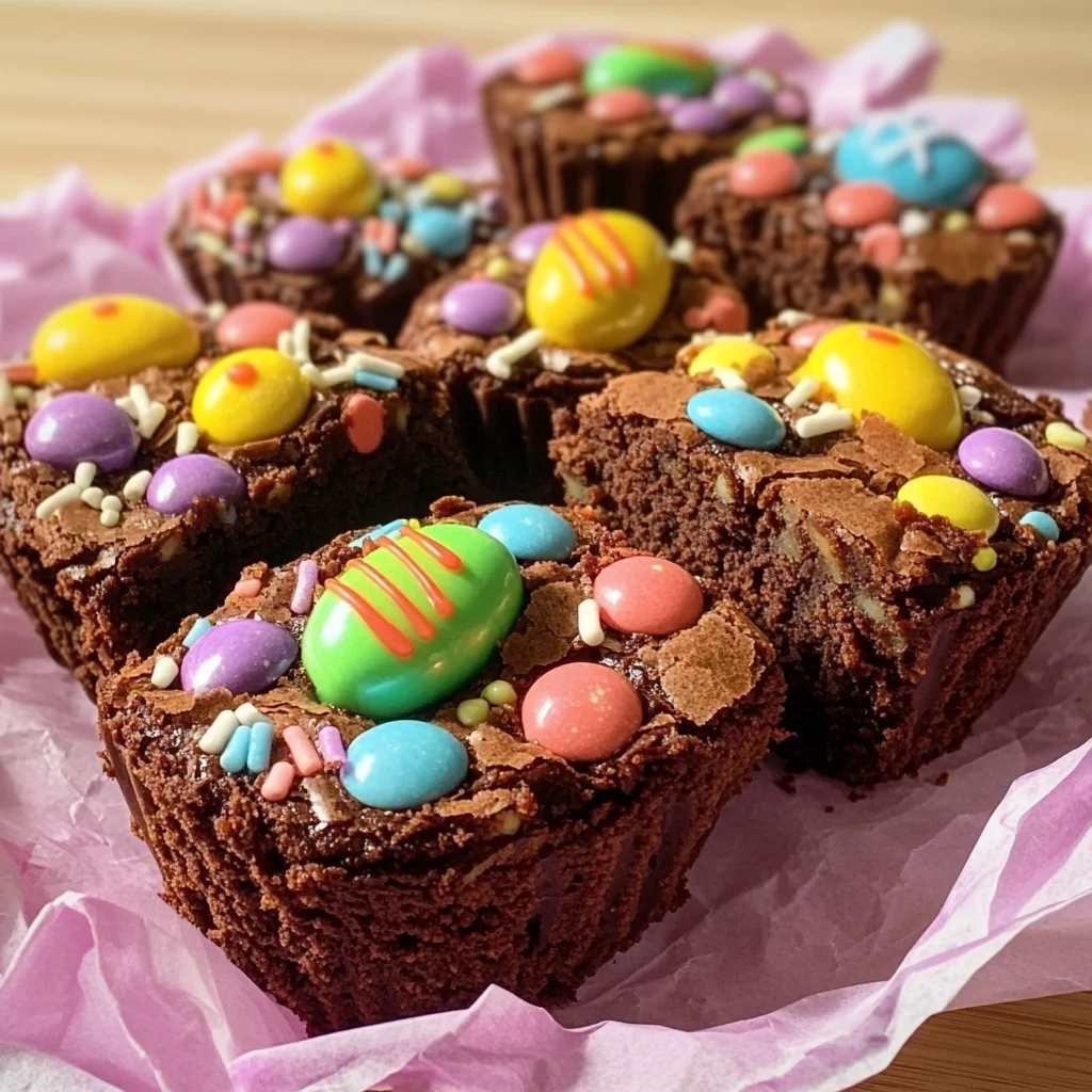Easter Egg Brownies