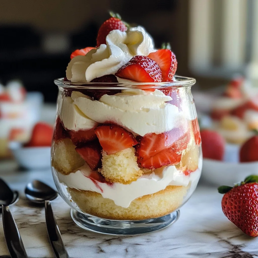 Easy Strawberry Shortcake Trifle