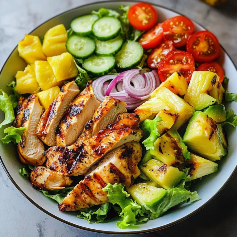 Grilled Pineapple Chicken Salad