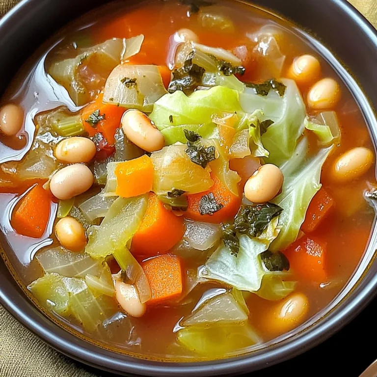 Hearty Cabbage Soup: Comfort in Every Savory Spoonful