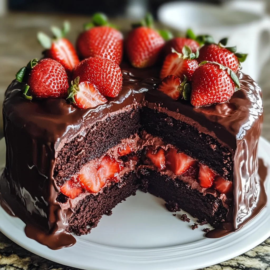 Indulgent Strawberry Chocolate Shell Cake That Wows Every Time