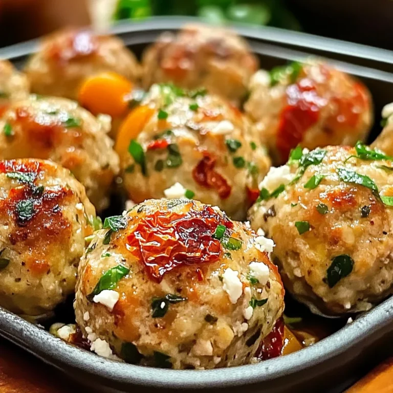 Mediterranean Chicken Meatballs