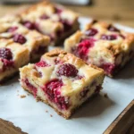 Raspberry White Chocolate Brownies (Blondies)