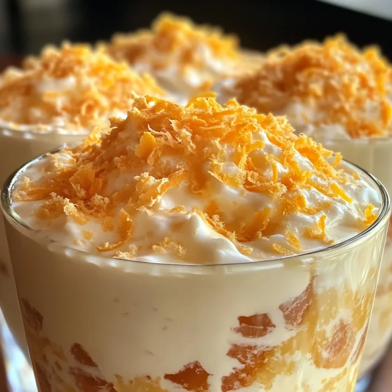 Refreshing Coconut Orange Glow - Easy Creamy Citrus Dessert Recipe