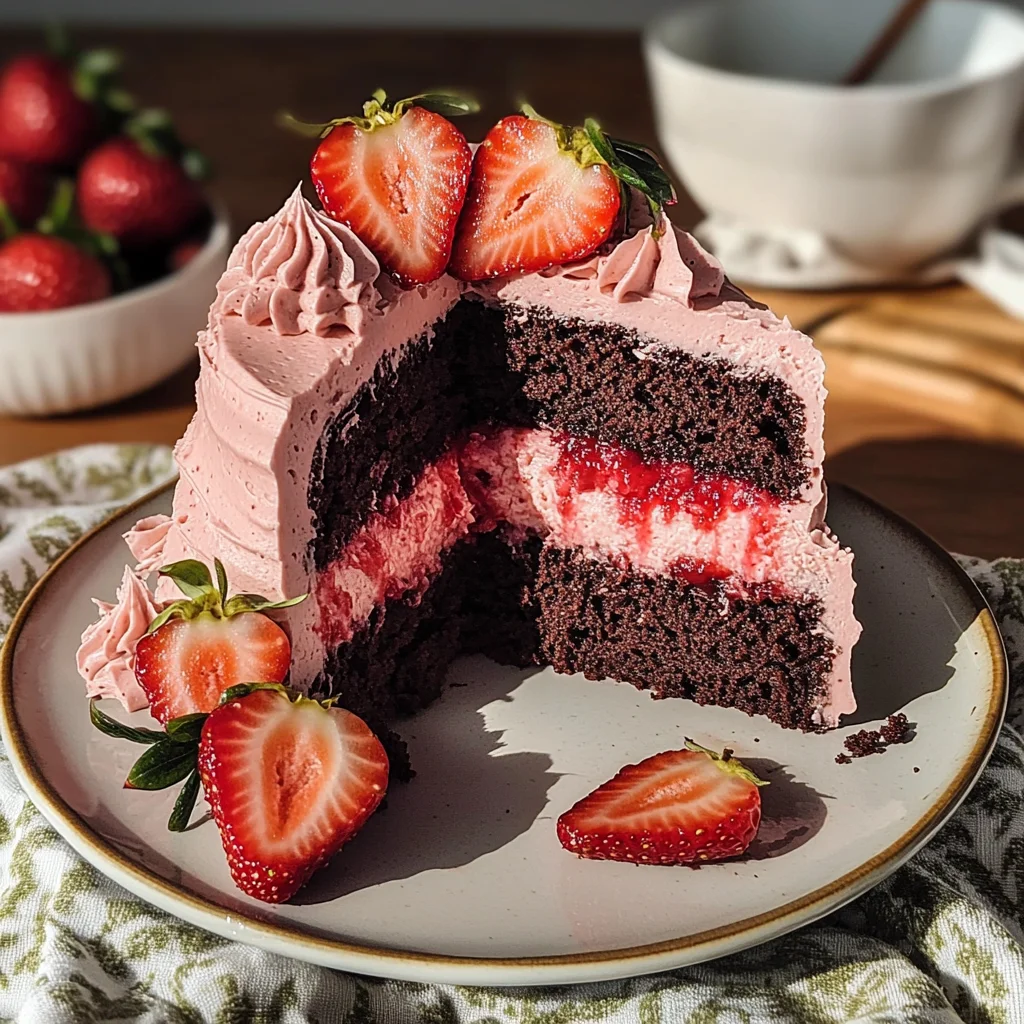 Strawberry Chocolate Cake